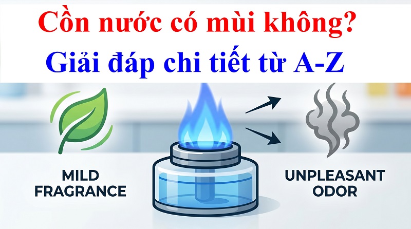 Cồn nước có mùi không? Giải đáp chi tiết từ A-Z
